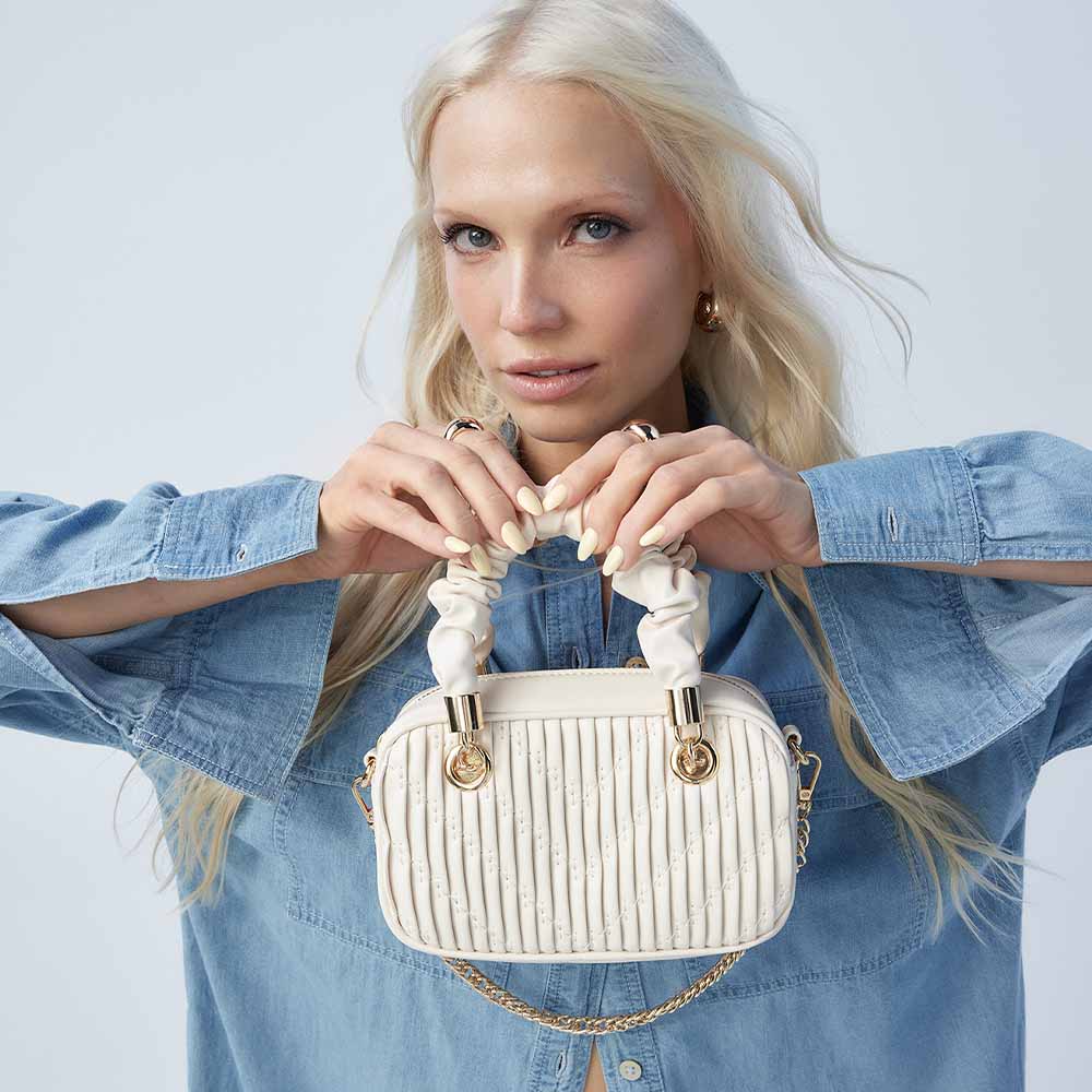 Safira Women's Beige Satchel image number 0